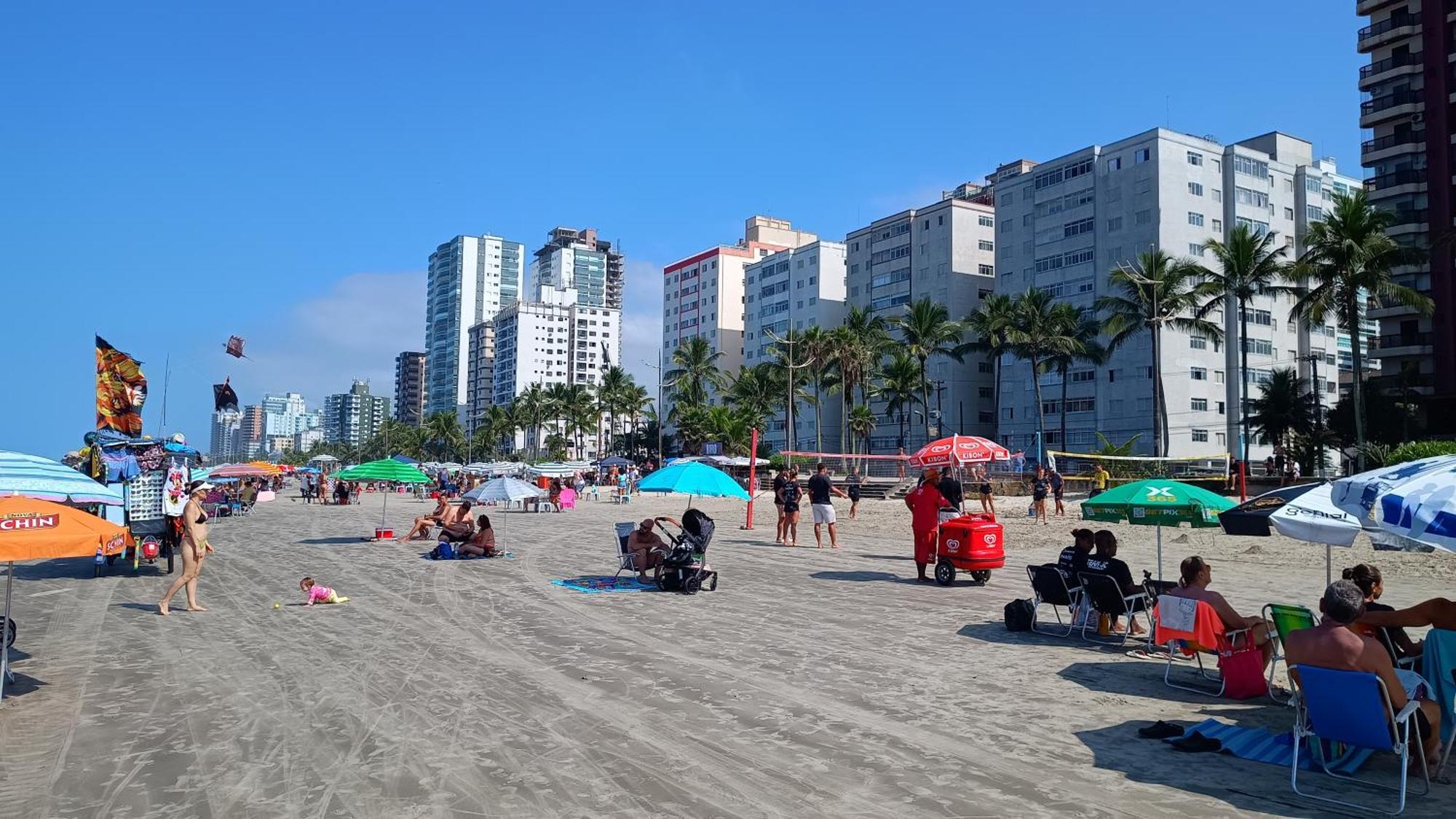 Apartamento Pe Na Areia Vila Caicara Praia Grande  Exterior foto